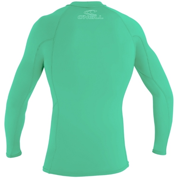 2026 O'Neill Youth Basic Skins Long Sleeve Rash Vest 3346 - Light Aqua